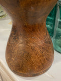 Wooden rustic vase