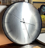 Large chrome Karlsson Dragonfly wall clock