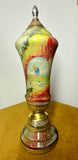 Mid-Century Soviet Shot Put Trophy – Metal & Painted Glass