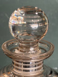Vintage Art Deco Glass Scent Bottle with Stopper