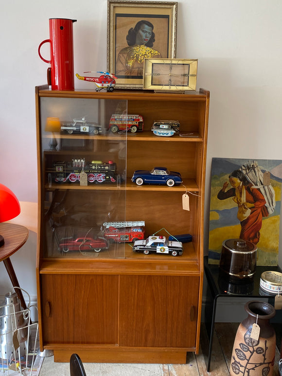 Mid century teak display unit