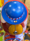 Wind up tin clown drummer