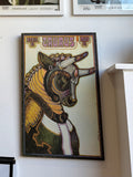 David Palladini “Taurus” Zodiac Print, 1969 – Mounted Vintage Astrological Art