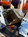 1960s Lotus Pottery Stylised Bull — Elizabeth Skipworth, Devon Studio Pottery, 23cm