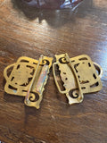 Art Nouveau Enamel & Brass Nurse Buckle – Victorian Two-Part Buckle