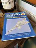 Haynes Concorde owners workshop manual book cover with aircraft cutaway drawing