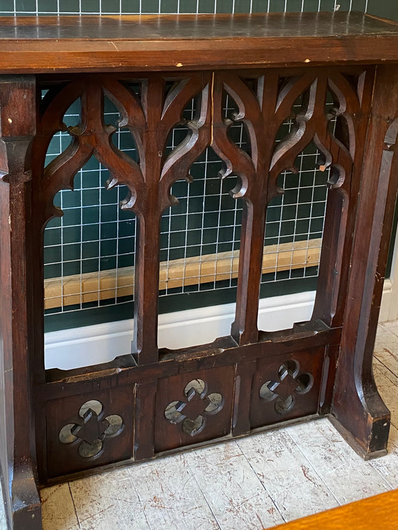 Gothic oak church lectern