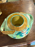 Top view of Art Deco Ditmar Urbach pottery vase opening