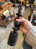 Vintage Turned Wood Candle Holders, Set of 3 | Candelabra
