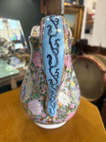 Large 20th Century Chinese Famille Rose Jug and Bowl