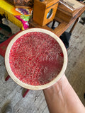 Base of Manfred Buchholz vase showing signature and glaze texture