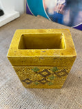 Bitossi 'Spagnolo' yellow slab vase