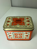 Small vintage Russian tin tea caddy