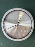 Karlsson Aesthetic wall clock with brushed silver dial and deconstructed numerals