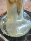 Large Mould-Blown Glass Vase in Swirled Earth Tones – 33.5cm