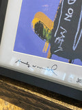 Framed print of ‘Dollar sign, don’t tread on me’, a Jean-Michel Basquiat and Andy Warhol collaboration