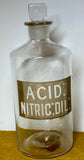 Vintage apothecary bottle - Acid. Nitric. Dil