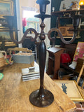 Vintage Metal Triple Arm Candleholder – Tall Elegant Candelabra