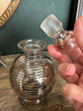 Vintage Art Deco Glass Scent Bottle with Stopper