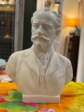Soviet Tchaikovsky Porcelain Bust by V. Sychev, Dulevo Porcelain Factory