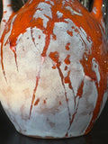 1970s Marei Keramik West German Pottery Vase – Red Lava Glaze, Urn Form
