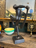 Art Deco-Style Bronzed Spelter Dancer, Mid-20th Century