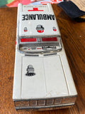 Vintage tin friction toy ambulance