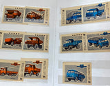 1970s Russian Postage Stamp Collection – Industrial Vehicles & Space-Themed Wallet