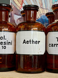 Vintage apothecary bottle - Aether