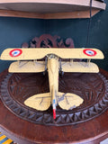 Vintage Metal Nieuport 17 Biplane Model | WWI French Aviation Militaire Fighter Collectible