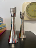 Pair of Vintage Silver Plated Modernist Candle Holders – Grenadier England