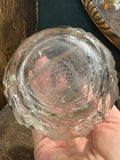 Antique Cut Glass Perfume Bottle with Sterling Silver Collar