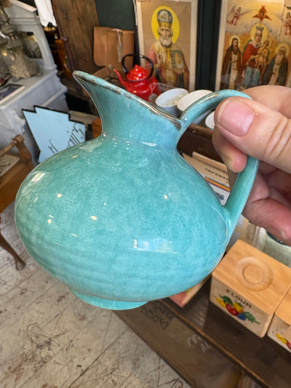 Carstens Tönnieshof West German Jug – Turquoise Glaze, c.1960s