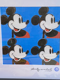 Framed print of Mickey Mouse lithograph by Andy Warhol