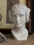 Vintage Goebel Art Nouveau Bisque Porcelain Bust – Classical Maiden, West Germany, 1960s/70s