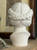 Vintage Goebel Art Nouveau Bisque Porcelain Bust – Classical Maiden, West Germany, 1960s/70s