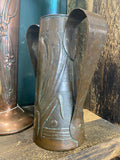 Antique Newlyn Arts & Crafts Copper Vase – Stylised Tulip, Circa 1905