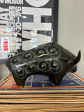 1960s Lotus Pottery Stylised Bull — Elizabeth Skipworth, Devon Studio Pottery, 23cm