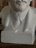 Vintage Bisque Porcelain Lenin Bust – Soviet Era, 23.5cm