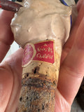 Vintage 1950s Kinki-Bee Winston Churchill Wine Pourer & Bottle Stopper – Hand-Painted Papier-Mâché – Made in England