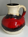 Mid-Century 1960s Bay Keramik West German Pottery Lava Glaze Vase/Jug