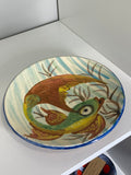 Vintage Puigdemont pottery fish plate