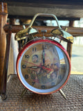 Vintage Chinese Cultural Revolution Alarm Clock with Mao Zedong Portrait, 1968