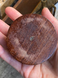 Wooden and brass compass