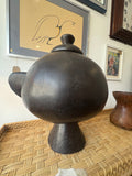 Large Carved Wooden Pot – Possibly Ethiopian, Jima People, Early 20th Century