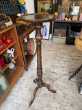 Edwardian Mahogany Torchere – Turned Pedestal Plant Stand – 106cm – c.1900–1910