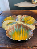 1930s Art Deco Shelley Trefoil Dish – Vibrant Hand-Painted Design