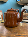 Large vintage enamel teapot