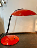 Vintage Mid-Century BHS Red Desk Lamp – Made in Italy, Industrial Style