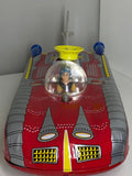 Vintage tin space rocket car